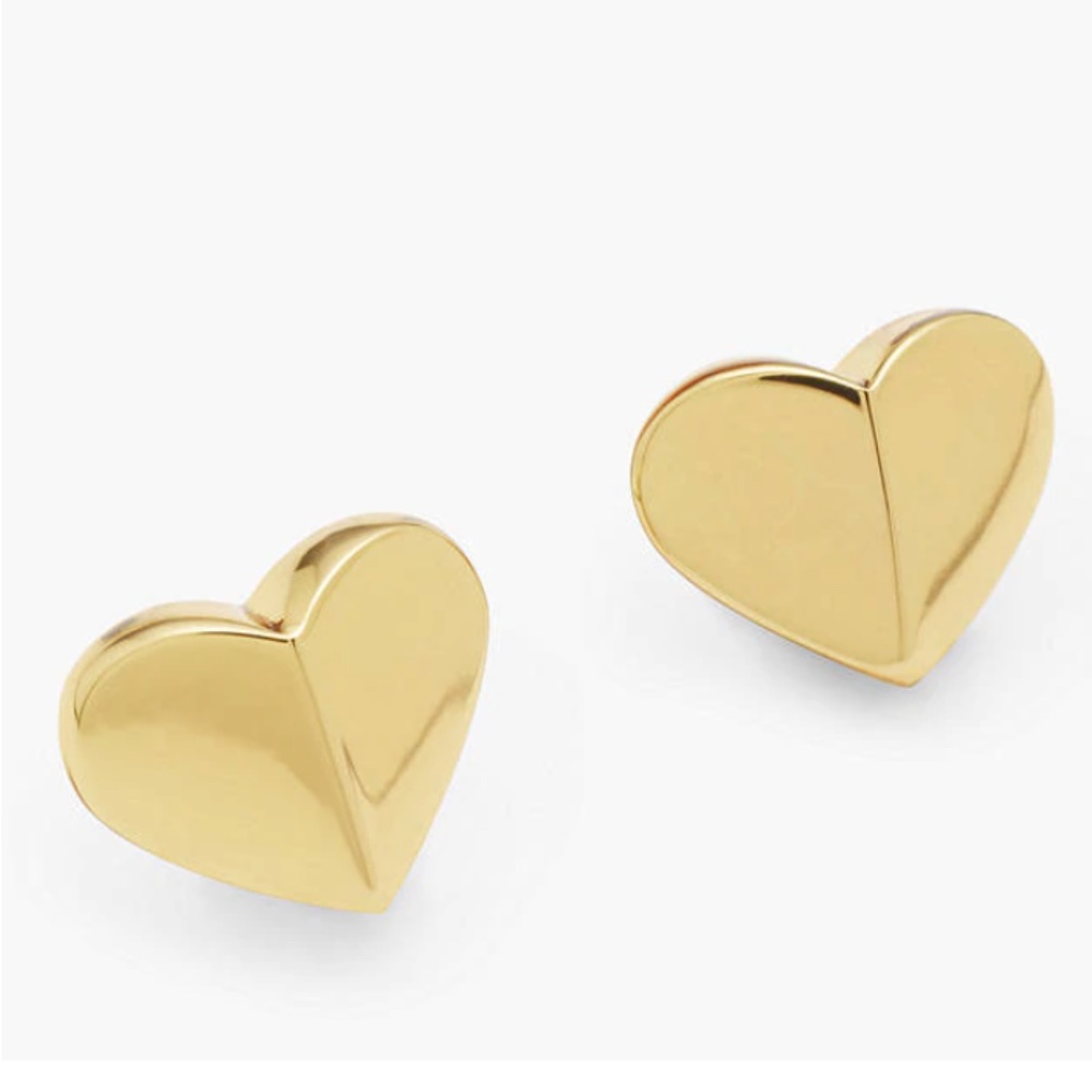 Kate Spade earrings gold heart earrings - Picture 2 of 3